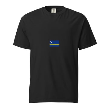 Curaçao Flag Tee | Minimal | Unisex | Heavyweight Cotton