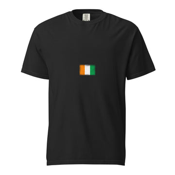 Côte d'Ivoire Flag Tee | Minimal | Unisex | Heavyweight Cotton