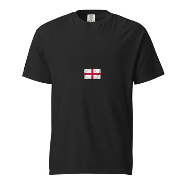 England Flag Tee | Minimal | Unisex | Heavyweight Cotton