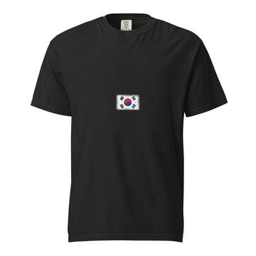 South Korea Flag Tee | Minimal | Unisex | Heavyweight Cotton