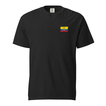 Ecuador Flag Tee | Front | Unisex | Heavyweight Cotton