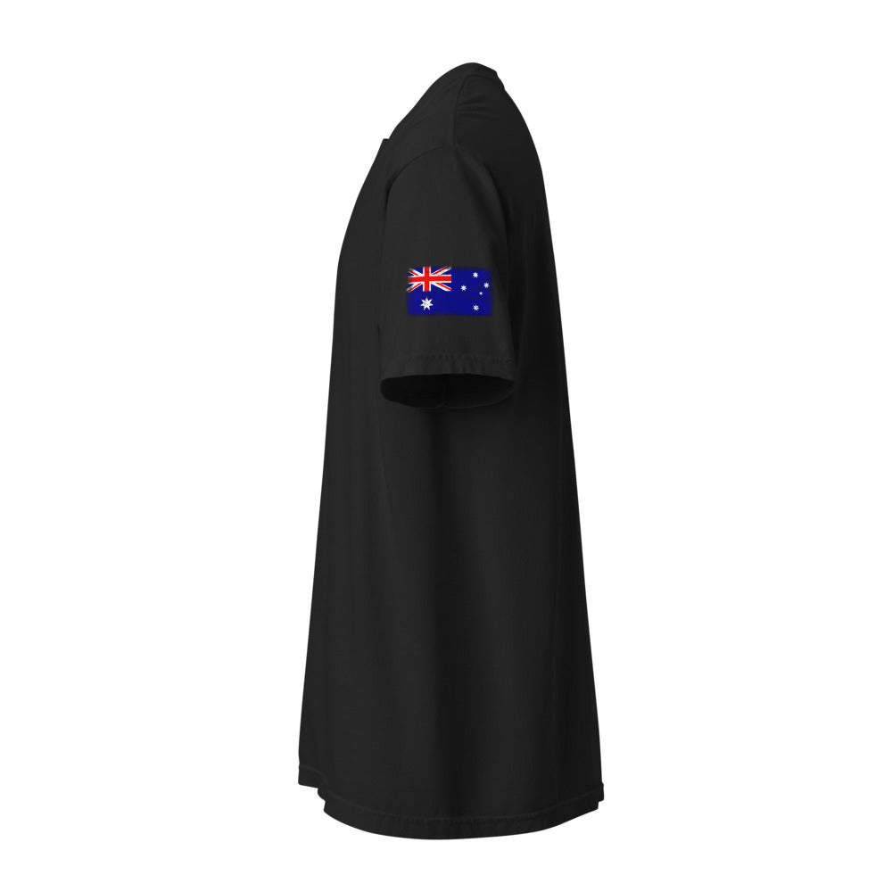 Australia Flag Tee — Sleeve — Black