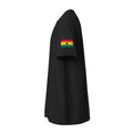 Ghana Flag Tee — Sleeve — Black