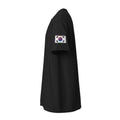 South Korea Flag Tee — Sleeve — Black