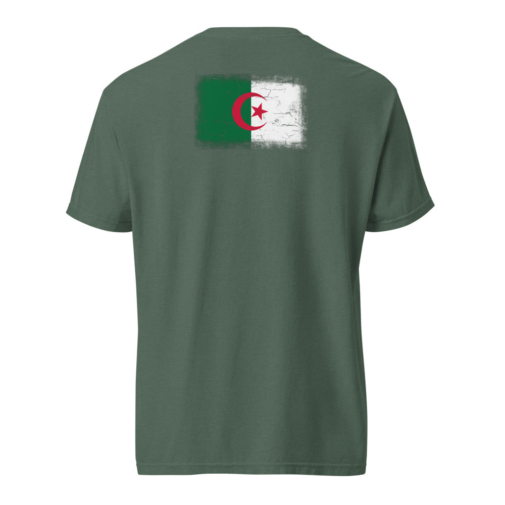 Algeria Flag Tee — Back — Blue Spruce