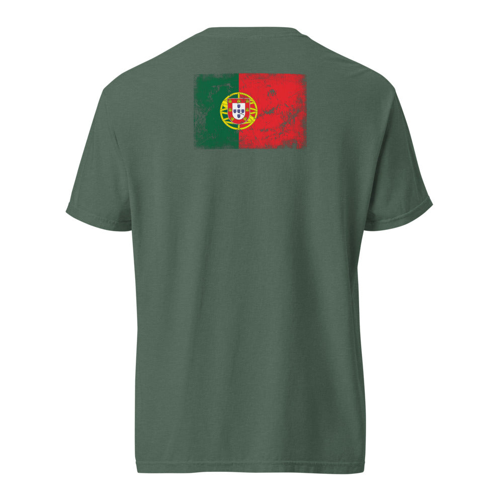 Portugal Flag Tee — Back — Blue Spruce