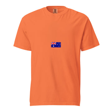 Australia Flag Tee | Minimal | Unisex | Heavyweight Cotton
