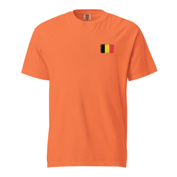 Belgium Flag Tee | Front | Unisex | Heavyweight Cotton