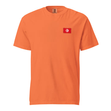 Tunisia Flag Tee | Front | Unisex | Heavyweight Cotton