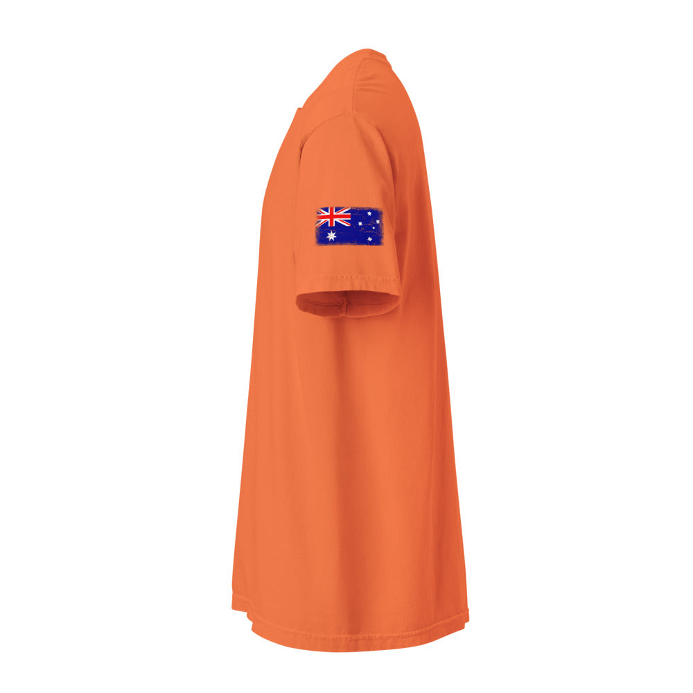 Australia Flag Tee — Sleeve — Burnt Orange
