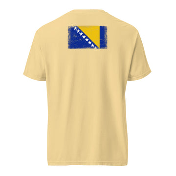Bosnia and Herzegovina Flag Tee | Back Print | Unisex | Heavyweight Cotton