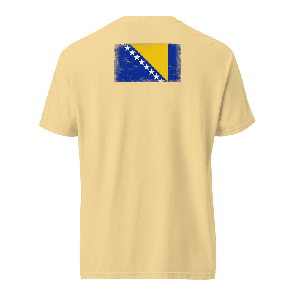 Bosnia and Herzegovina Flag Tee — Back — Butter