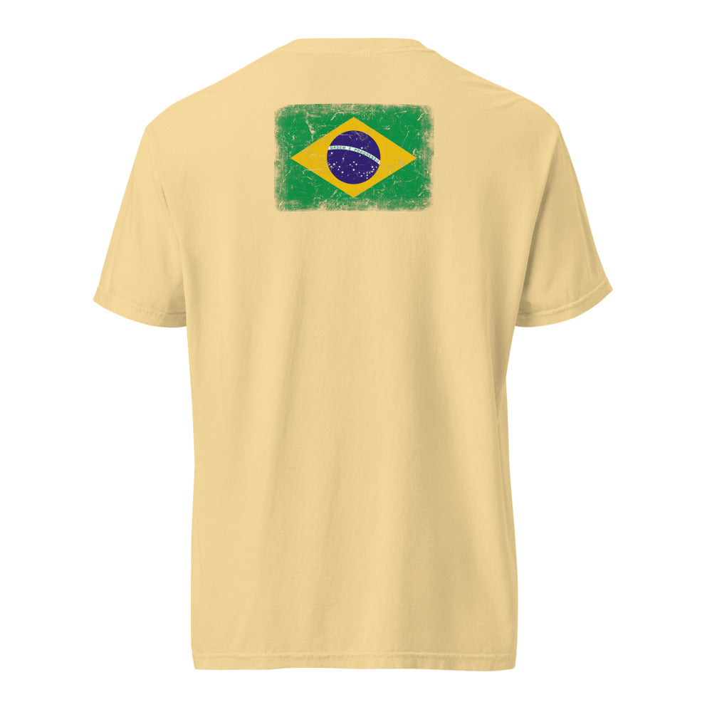 Brasil Flag Tee — Back — Butter
