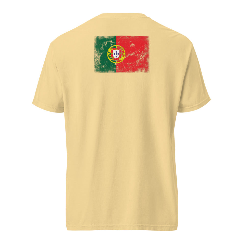 Portugal Flag Tee — Back — Butter