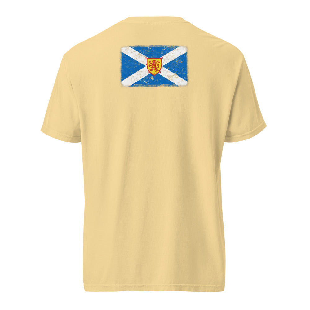 Scotland Flag Tee — Back — Butter