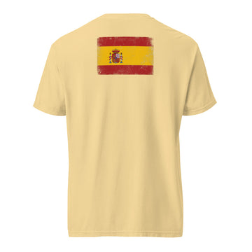 Spain Flag Tee | Back Print | Unisex | Heavyweight Cotton