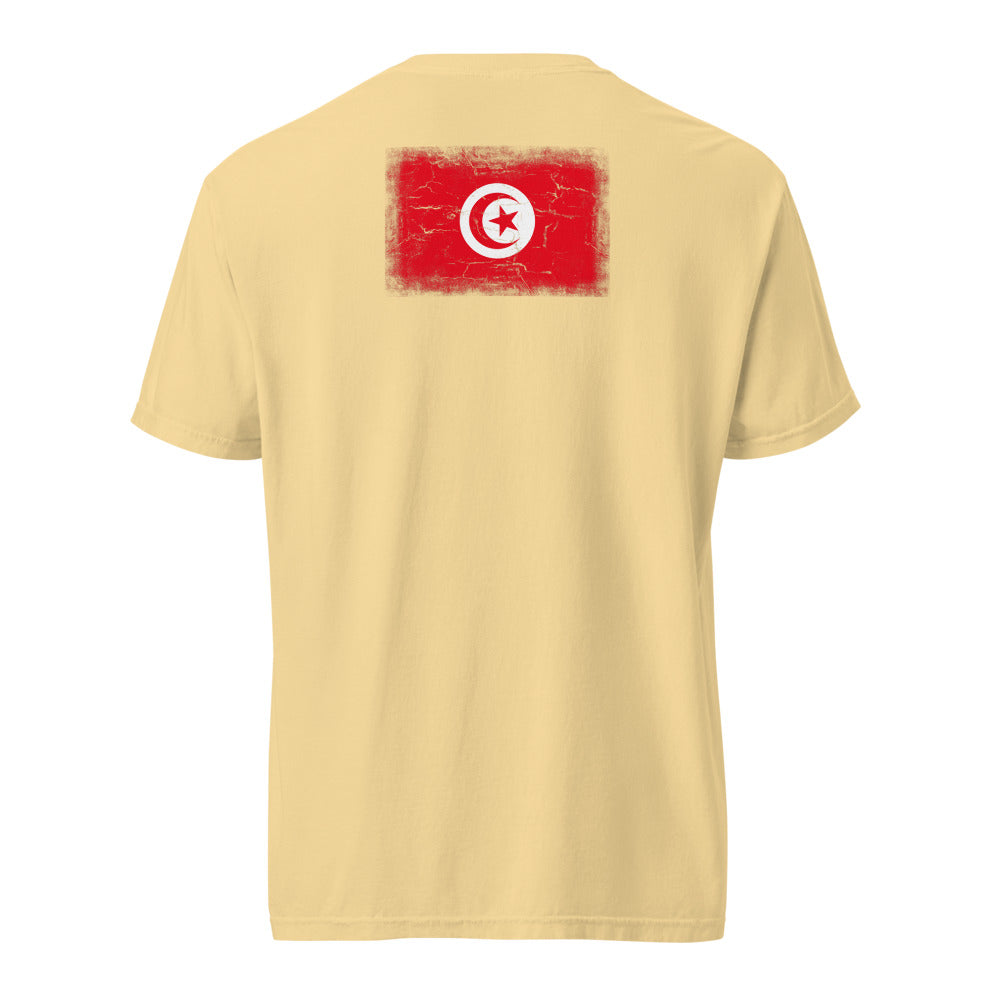 Tunisia Flag Tee — Back — Butter