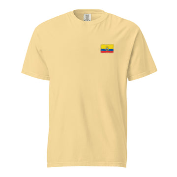Ecuador Flag Tee | Front | Unisex | Heavyweight Cotton
