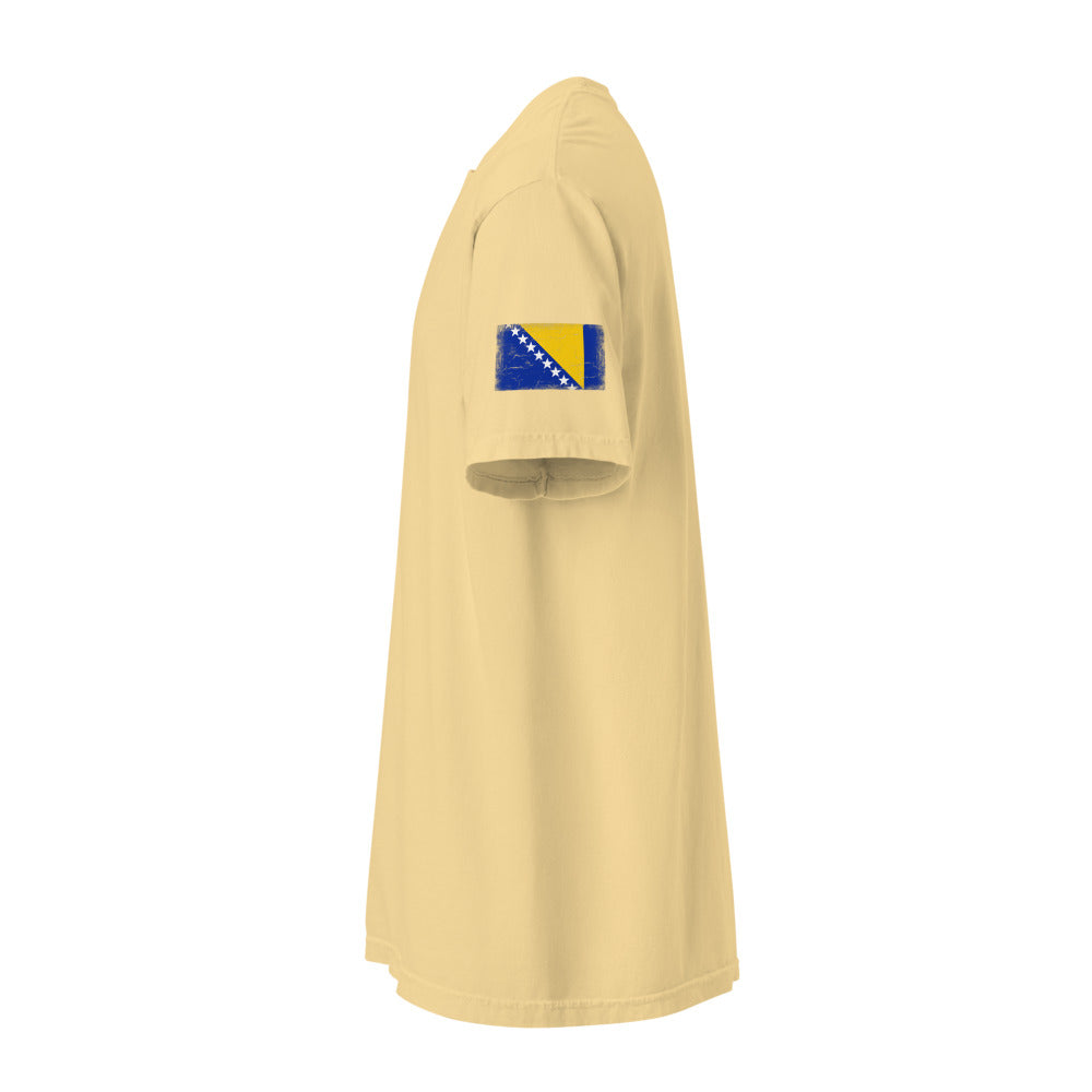 Bosnia and Herzegovina Flag Tee — Sleeve — Butter