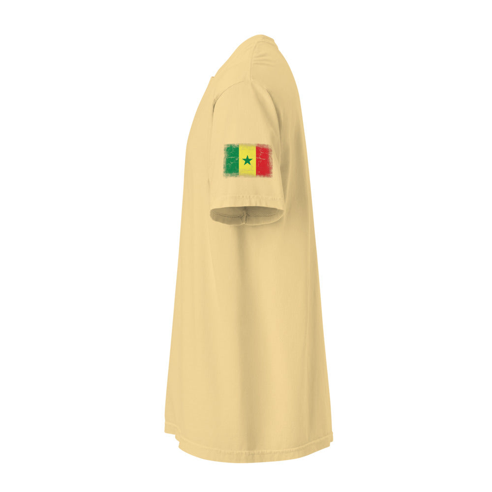 Senegal Flag Tee — Sleeve — Butter