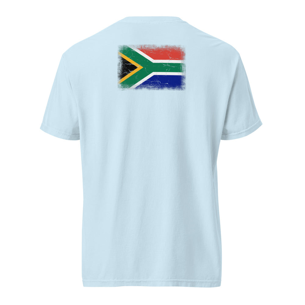 South Africa Flag Tee — Back — Chambray