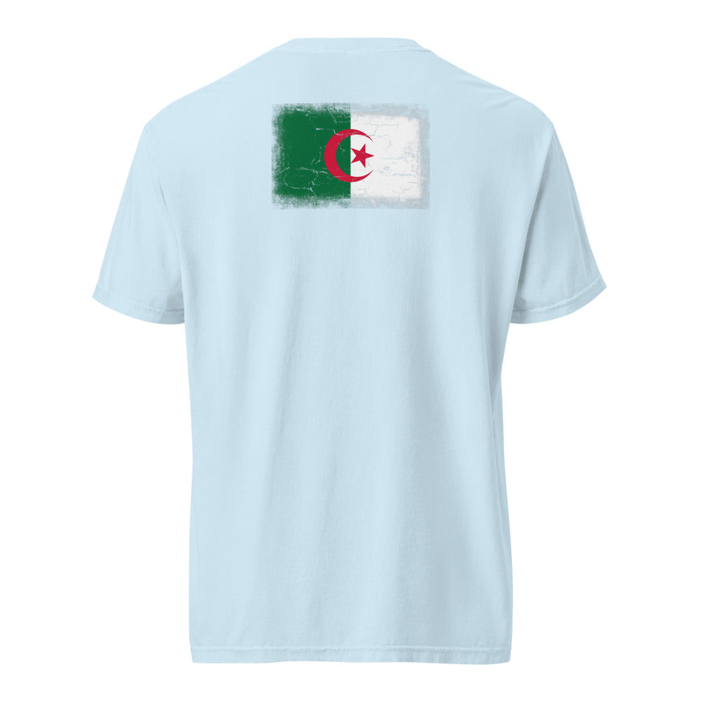 Algeria Flag Tee — Back — Chambray
