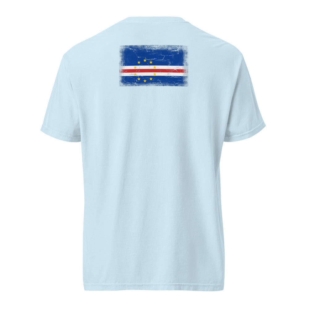 Cape Verde Flag Tee — Back — Chambray