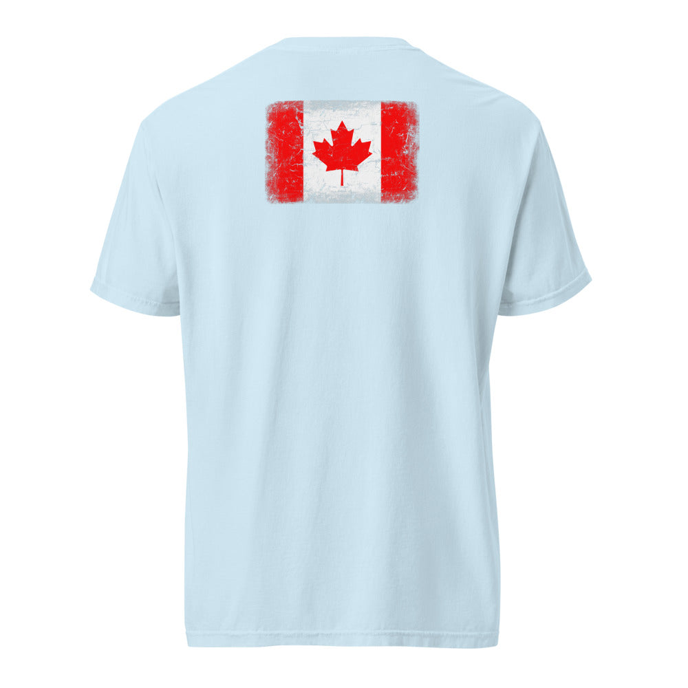 Canada Flag Tee — Back — Chambray