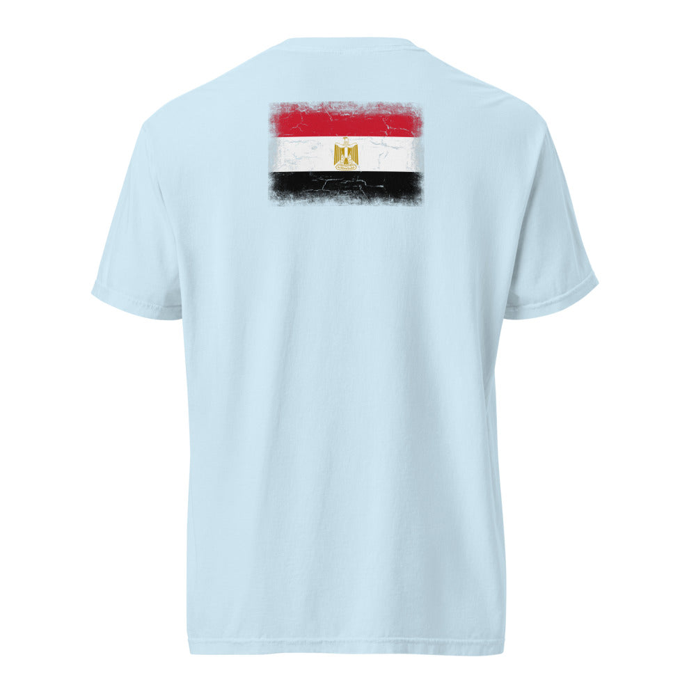 Egypt Flag Tee — Back — Chambray