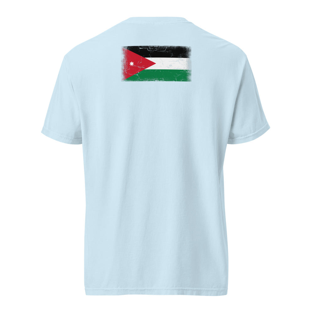 Jordan Flag Tee — Back — Chambray