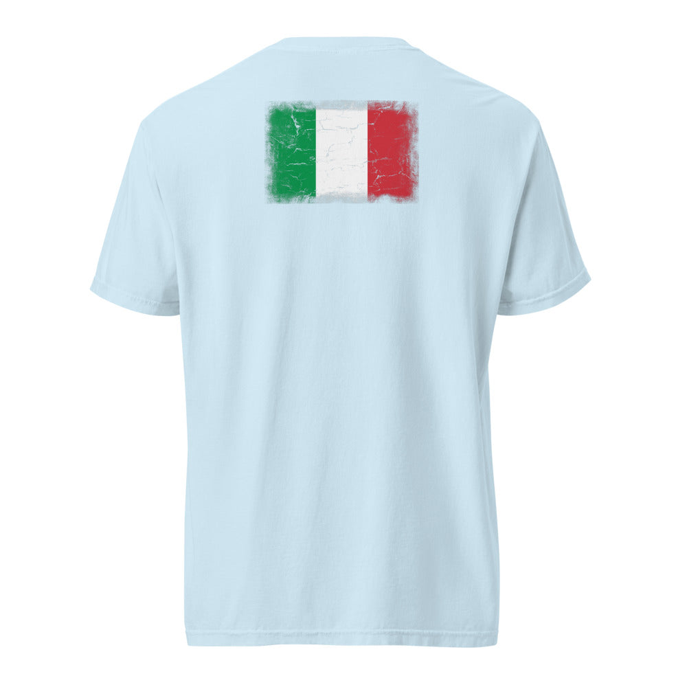 Italy Flag Tee — Back — Chambray