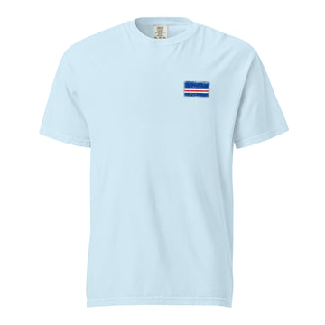 Cape Verde Flag Tee | Front | Unisex | Heavyweight Cotton