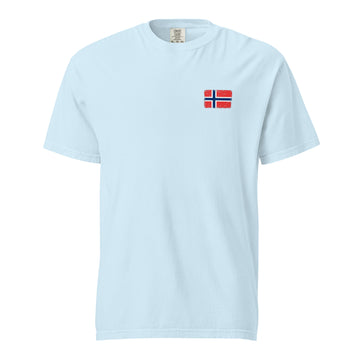 Norway Flag Tee | Front | Unisex | Heavyweight Cotton