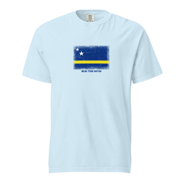 Curaçao Flag T-Shirt | Unisex | Heavyweight Cotton