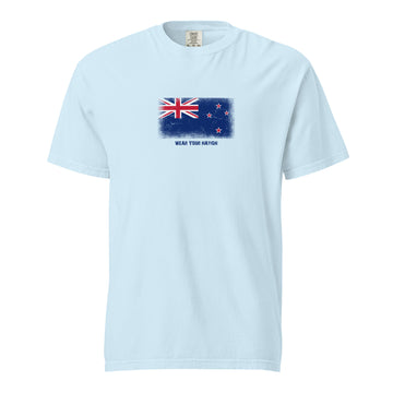 New Zealand Flag T-Shirt | Unisex | Heavyweight Cotton