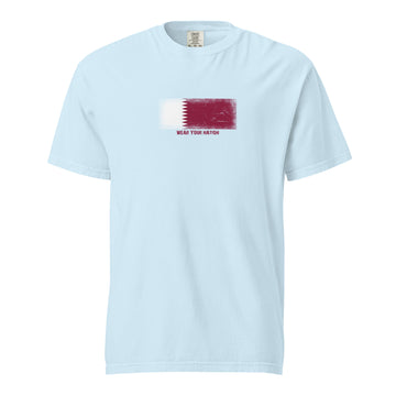 Qatar Flag T-Shirt | Unisex | Heavyweight Cotton