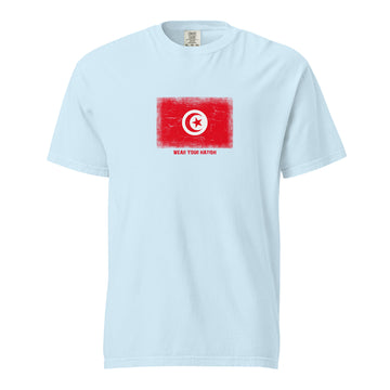 Tunisia Flag T-Shirt | Unisex | Heavyweight Cotton