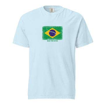 Brasil Flag T-Shirt | Unisex | Heavyweight Cotton