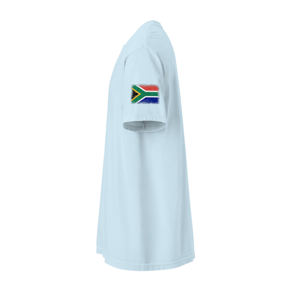 South Africa Flag Tee — Sleeve — Chambray
