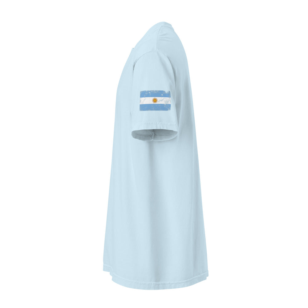 Argentina Flag Tee — Sleeve — Chambray