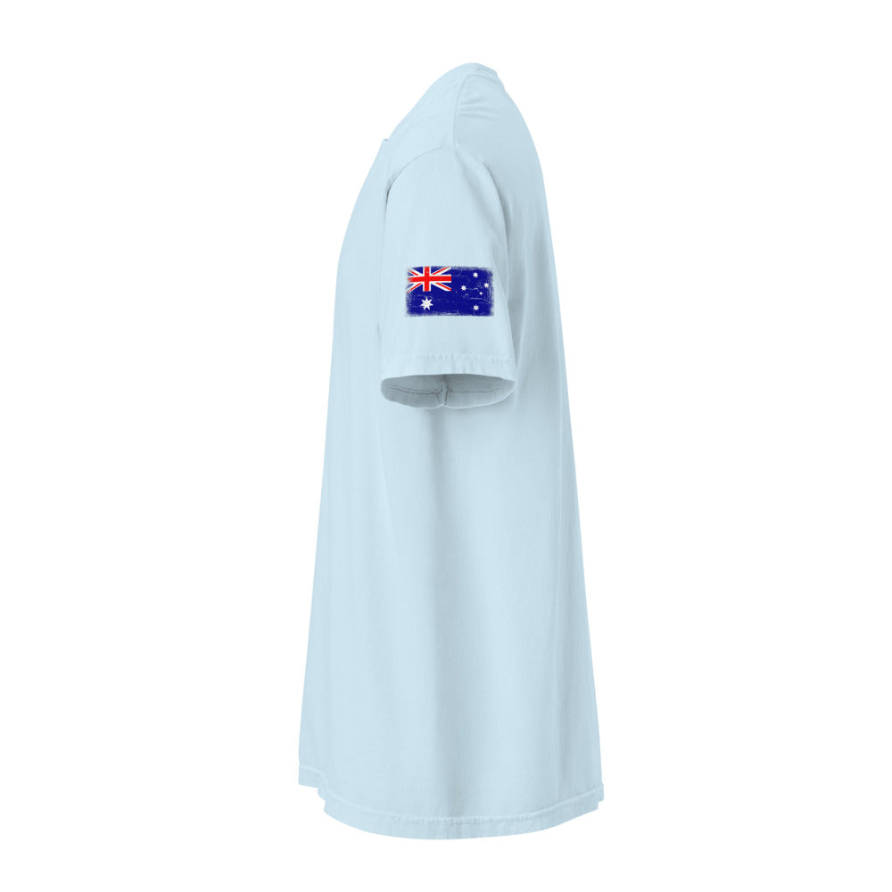 Australia Flag Tee — Sleeve — Chambray