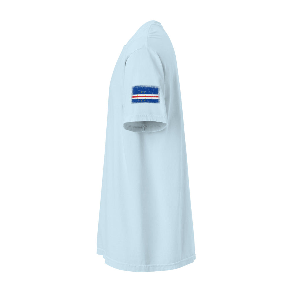 Cape Verde Flag Tee — Sleeve — Chambray