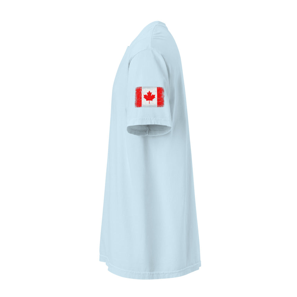 Canada Flag Tee — Sleeve — Chambray