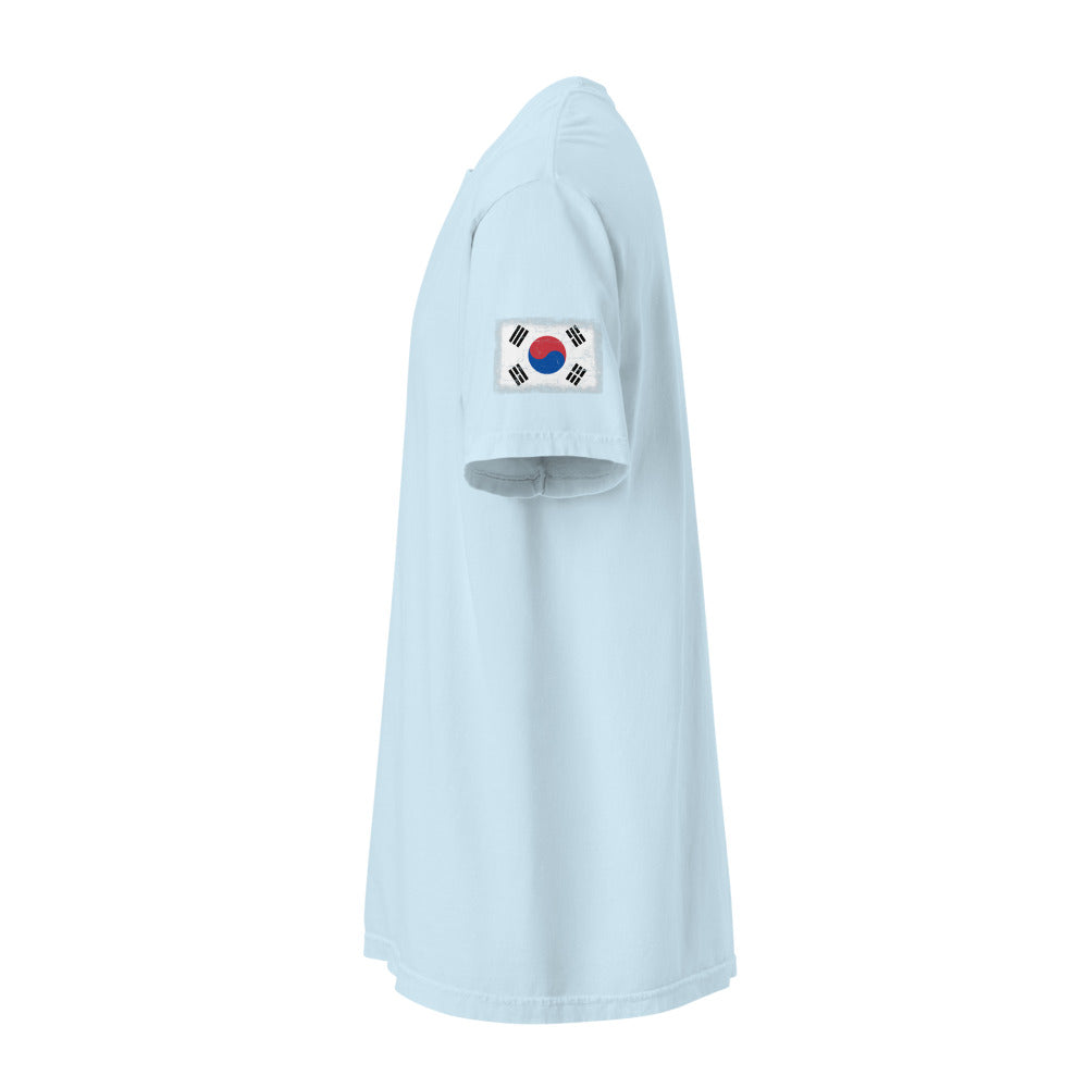 South Korea Flag Tee — Sleeve — Chambray