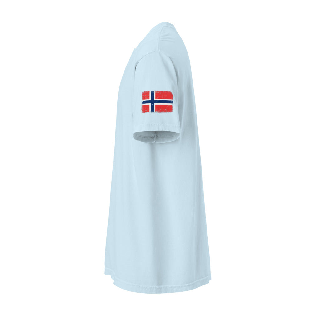 Norway Flag Tee — Sleeve — Chambray