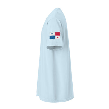 Panama Flag Tee | Sleeve Badge | Unisex | Heavyweight Cotton