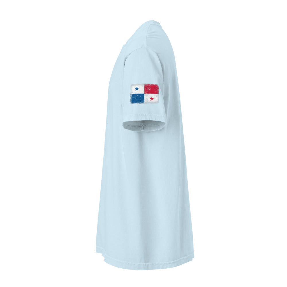 Panama Flag Tee — Sleeve — Chambray