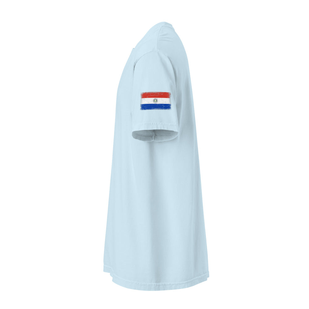 Paraguay Flag Tee — Sleeve — Chambray