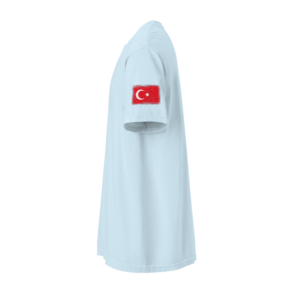 Türkiye Flag Tee — Sleeve — Chambray