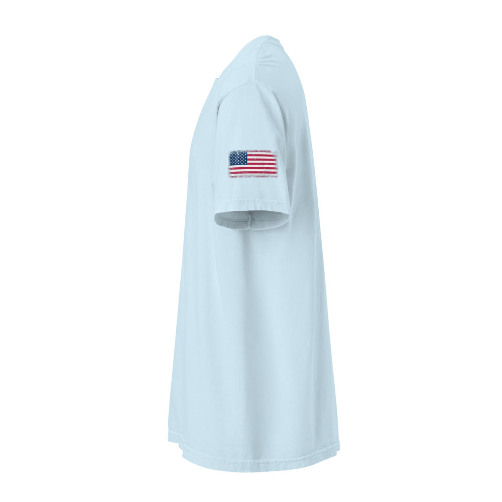 USA Flag Tee — Sleeve — Chambray